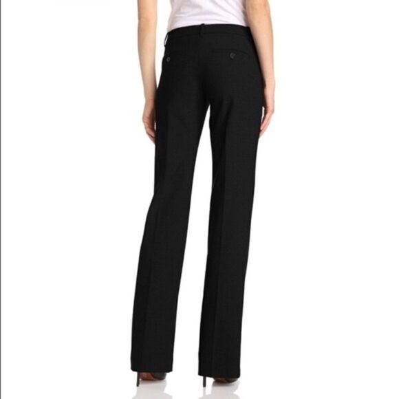 Theory Emery Wide Leg Wool Pants Black 00 - Picture 3 of 10